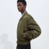 Veste aviateur matelassée en nylon Veste aviateur matelassée en nylon
