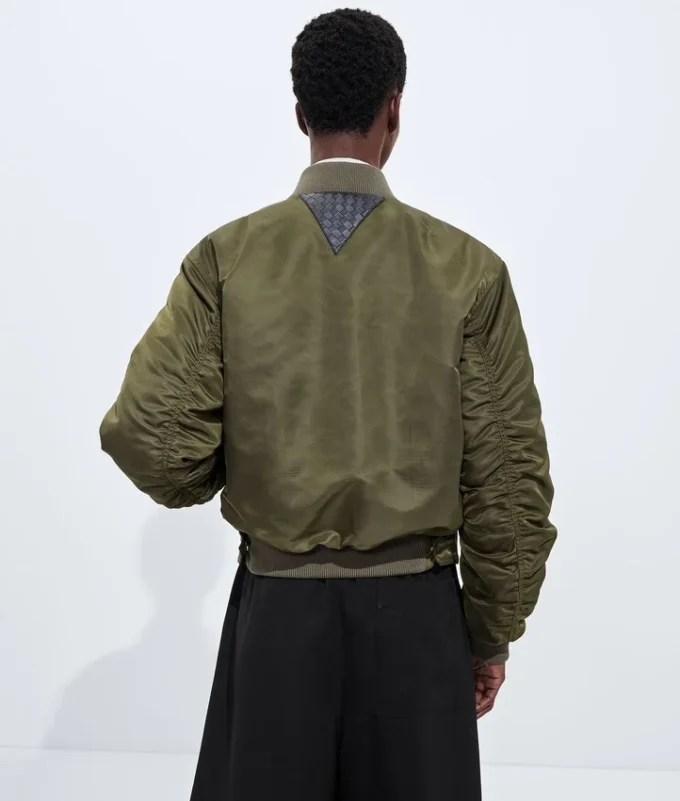 Veste aviateur matelassée en nylon Veste aviateur matelassée en nylon