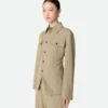 Veste chemise en viscose et soie Veste chemise en viscose et soie