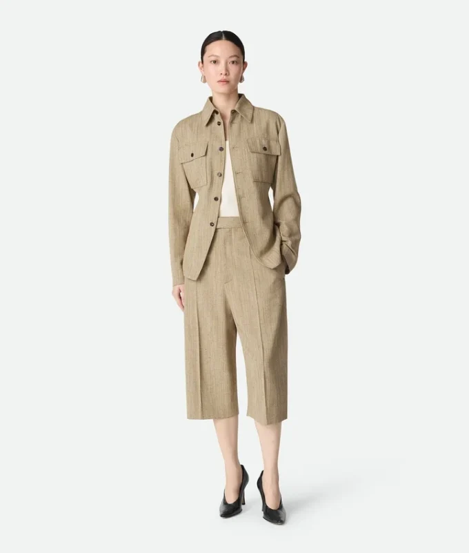 Veste chemise en viscose et soie Veste chemise en viscose et soie