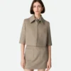 Veste courte en laine et cachemire Veste courte en laine et cachemire