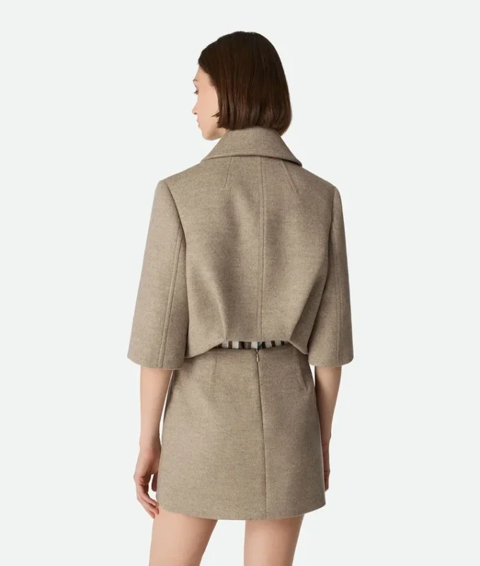 Veste courte en laine et cachemire Veste courte en laine et cachemire