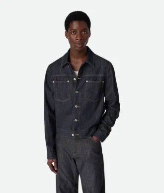 Veste en denim indigo