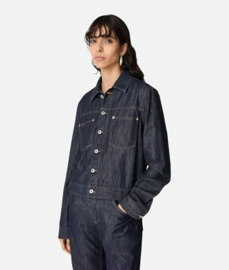 Veste en denim indigo