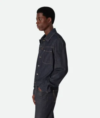 Veste en denim indigo