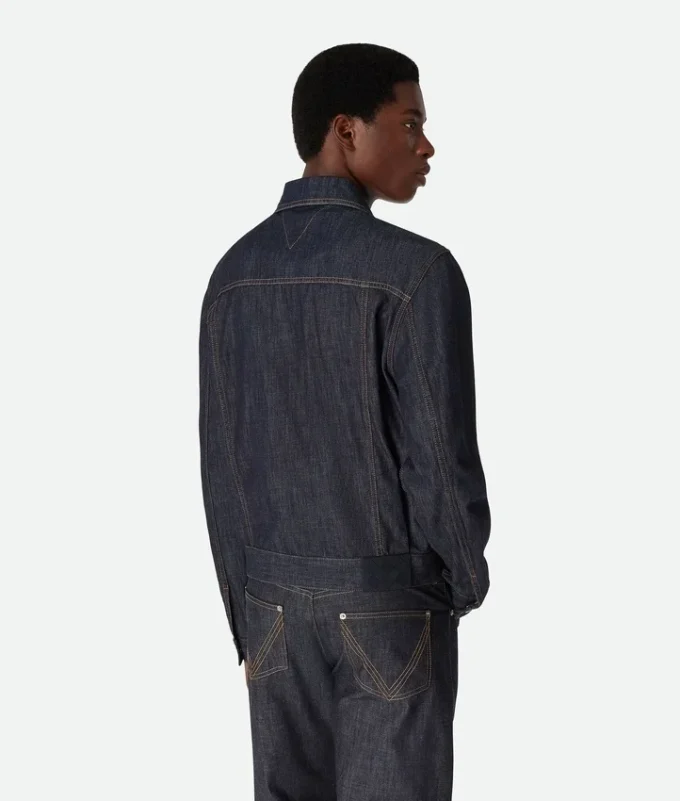 Veste en denim indigo