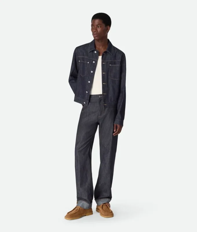 Veste en denim indigo