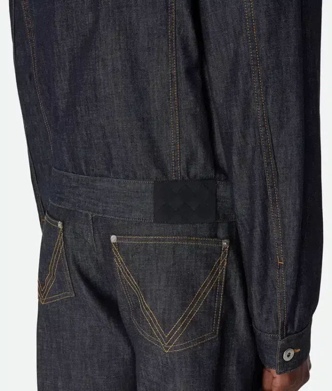 Veste en denim indigo