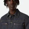 Veste en denim indigo brut