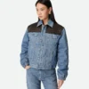 Veste en denim indigo vintage