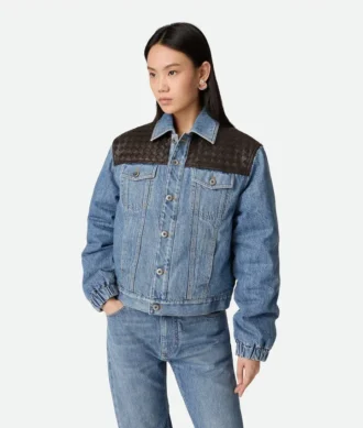 Veste en denim indigo vintage