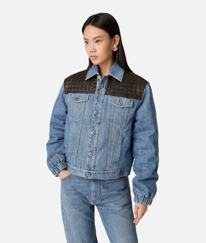 Veste en denim indigo vintage