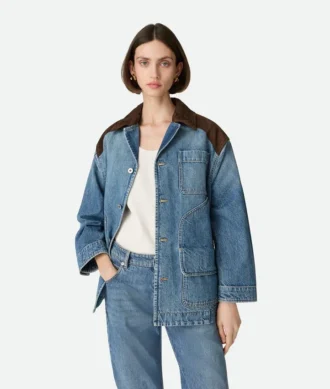 Veste en denim indigo vintage