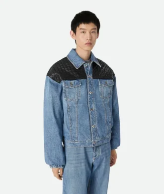 Veste en denim indigo vintage
