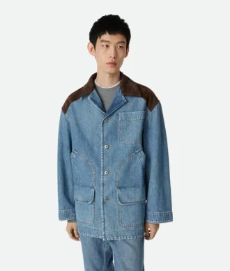 Veste en denim indigo vintage