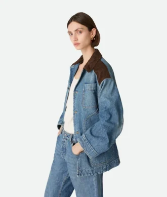Veste en denim indigo vintage