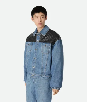 Veste en denim indigo vintage