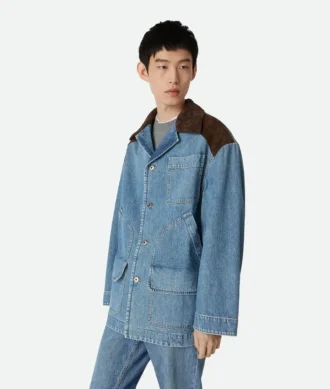 Veste en denim indigo vintage