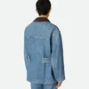 Veste en denim indigo vintage