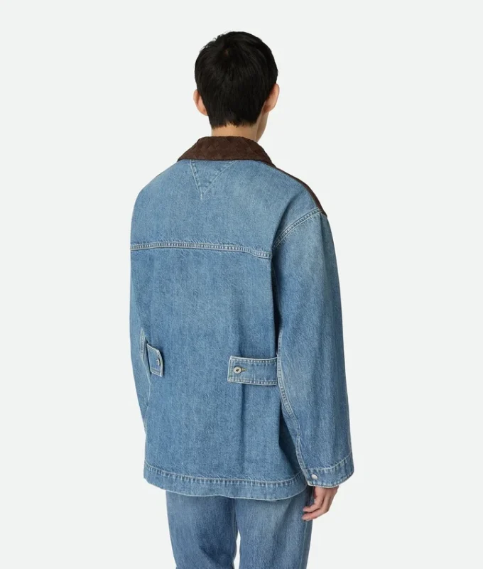 Veste en denim indigo vintage