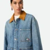 Veste en denim indigo vintage