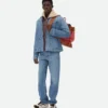 Veste en denim indigo vintage