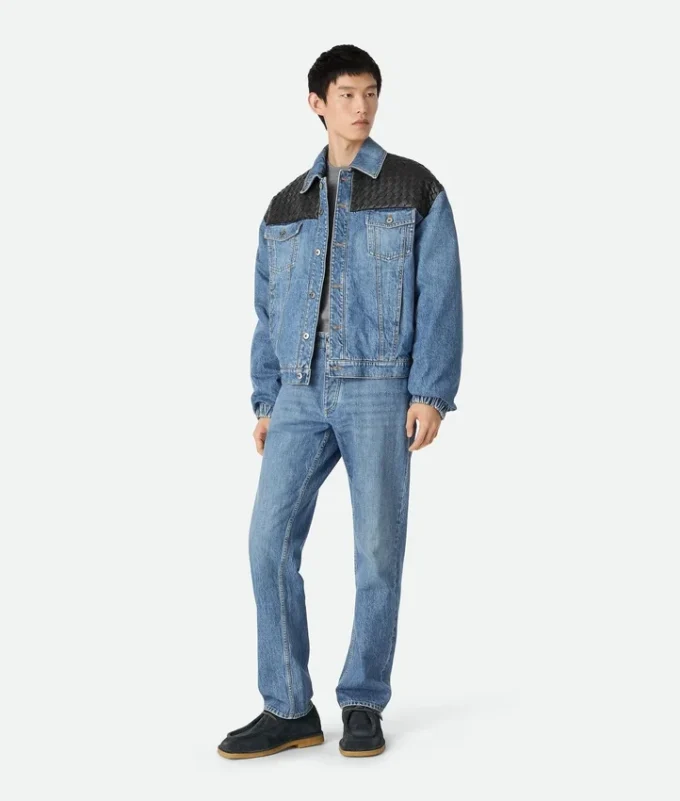 Veste en denim indigo vintage