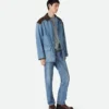Veste en denim indigo vintage