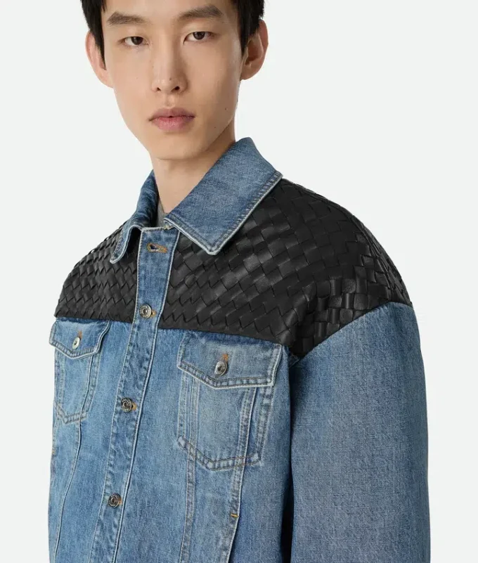 Veste en denim indigo vintage