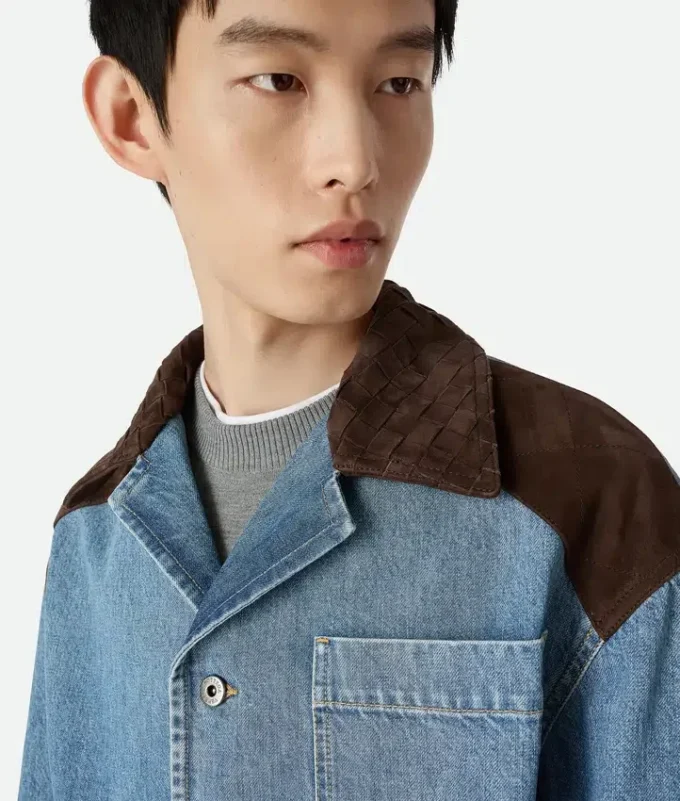 Veste en denim indigo vintage