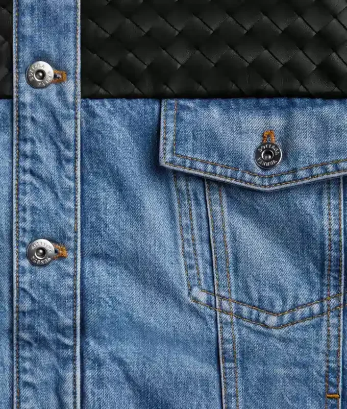 Veste en denim indigo vintage