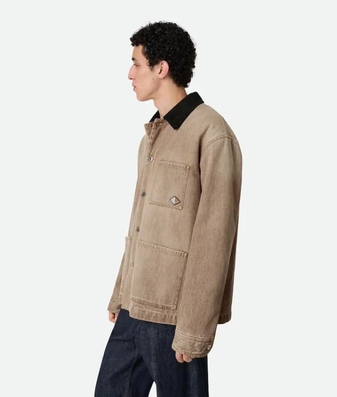 Veste en denim marron