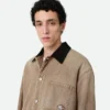 Veste en denim marron