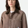 Veste en denim marron Veste en denim marron