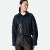 Veste en laine et coton Veste en laine et coton