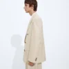 Veste en laine et coton
