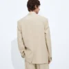 Veste en laine et coton