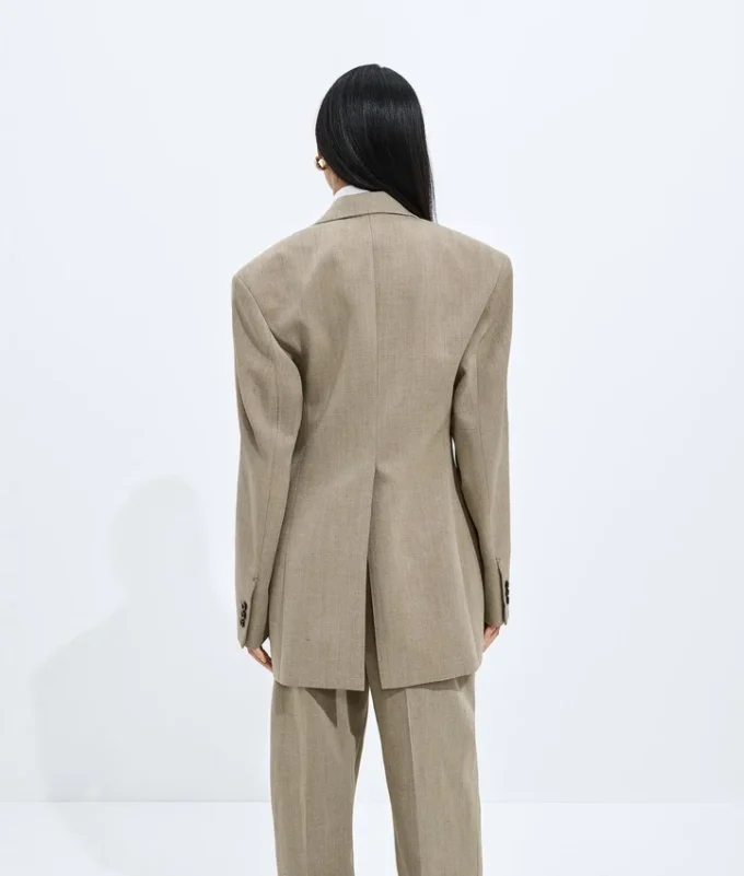 Veste en laine et lin mélangés Veste en laine et lin mélangés