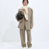 Veste en laine et lin mélangés Veste en laine et lin mélangés