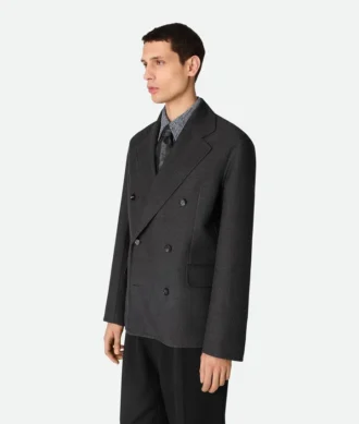 Veste en laine à pans séparables