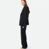 Veste en laine rayée
