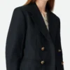 Veste en laine rayée