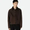 Veste en peau de mouton mérinos feutrée