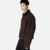 Veste en peau de mouton mérinos feutrée