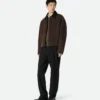 Veste en peau de mouton mérinos feutrée