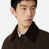 Veste en peau de mouton mérinos feutrée