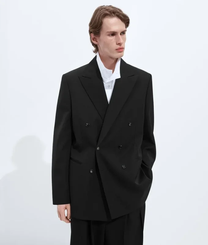 Veste en twill de laine légère Veste en twill de laine légère