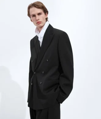 Veste en twill de laine légère