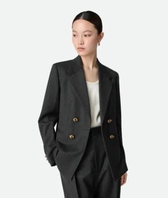 Veste en twill de laine Mouline