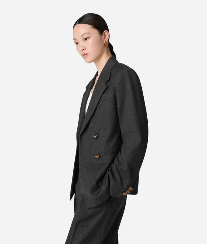 Veste en twill de laine Mouline